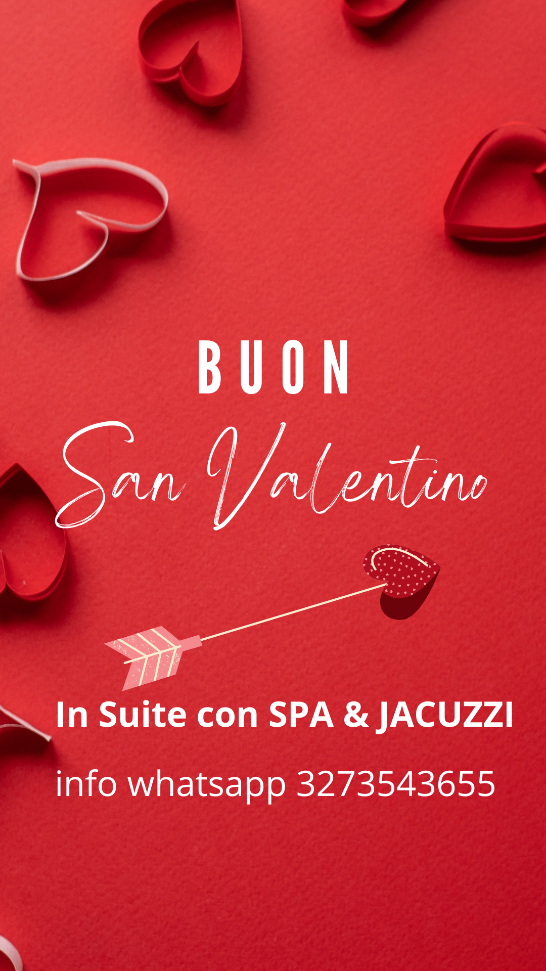 San Valentino 2023 in suite con Jacuzzi